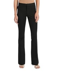 NWT Banana Republic Black Sloan Flare Pants Sz 0 washable Bi-Stretch